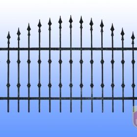 Ploty Kovaný plot JaP 052  rozměr 200x120cm
